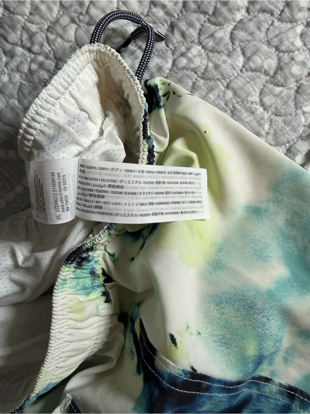 Abercrombie & Fitch Kids Tie-Dye Swim Shorts. Boys size 11/12.